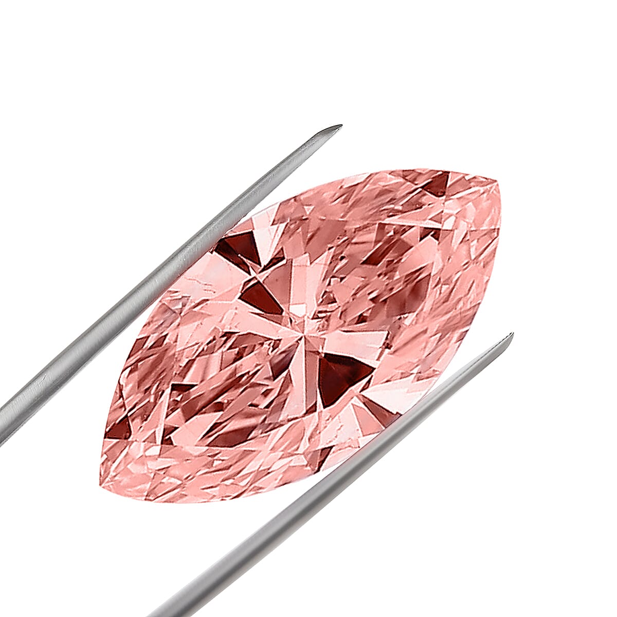 IGI Certified Luxuriant Lab Grown Pink Diamond (Marquise) (VS2) 3.00 ctw image number 2