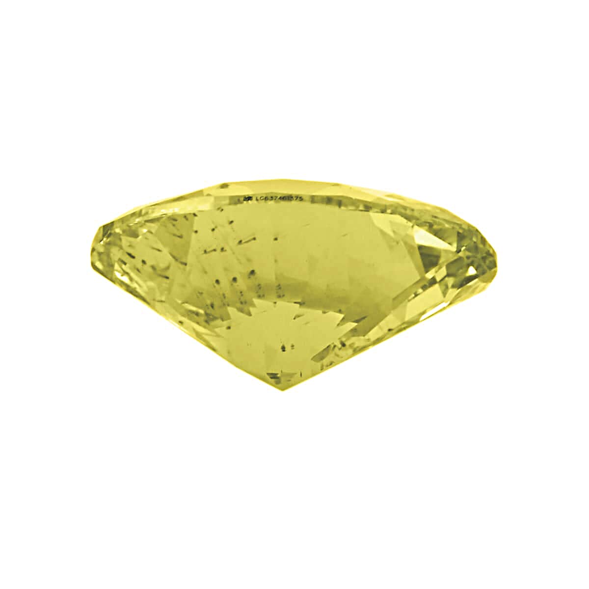 IGI Certified Luxuriant Lab Grown Yellow Diamond (VS2) (Ovl) 2.50 ctw image number 2