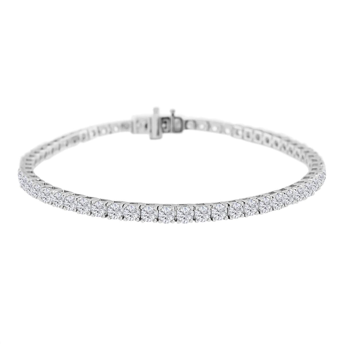 Luxuriant Lab Grown Diamond 5.00 ctw Tennis Bracelet in 14K White Gold (7.25 In) image number 0