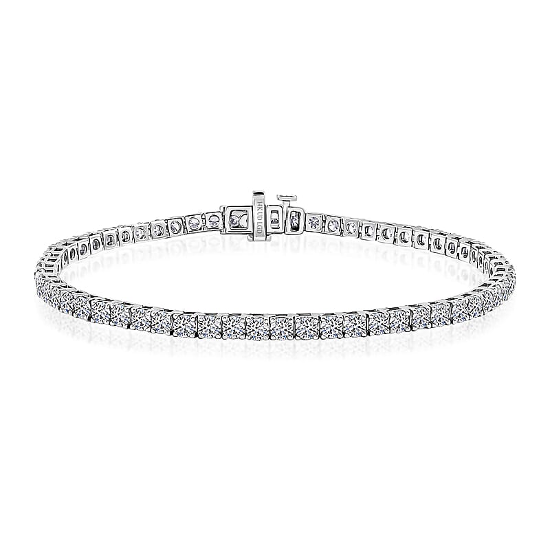 Luxuriant Lab Grown Diamond 5.00 ctw Tennis Bracelet in 14K White Gold (7.25 In)
