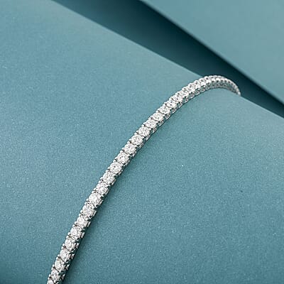 Luxuriant Lab Grown Diamond 5.00 ctw Tennis Bracelet in 14K White Gold (7.25 In)