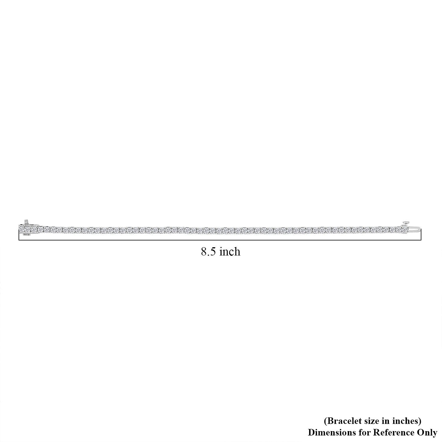 Luxuriant Lab Grown Diamond 5.00 ctw Tennis Bracelet in 14K White Gold (7.25 In)