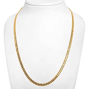 Vermeil YG Over Sterling Silver Chain (24 Inches) 10.70 g