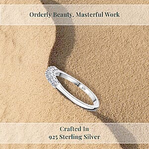 Luxuriant Lab Grown Diamond G-H SI 0.25 ctw Band Ring in Rhodium Over Sterling Silver (Size 10.0) (Del. In 10-12 Days)