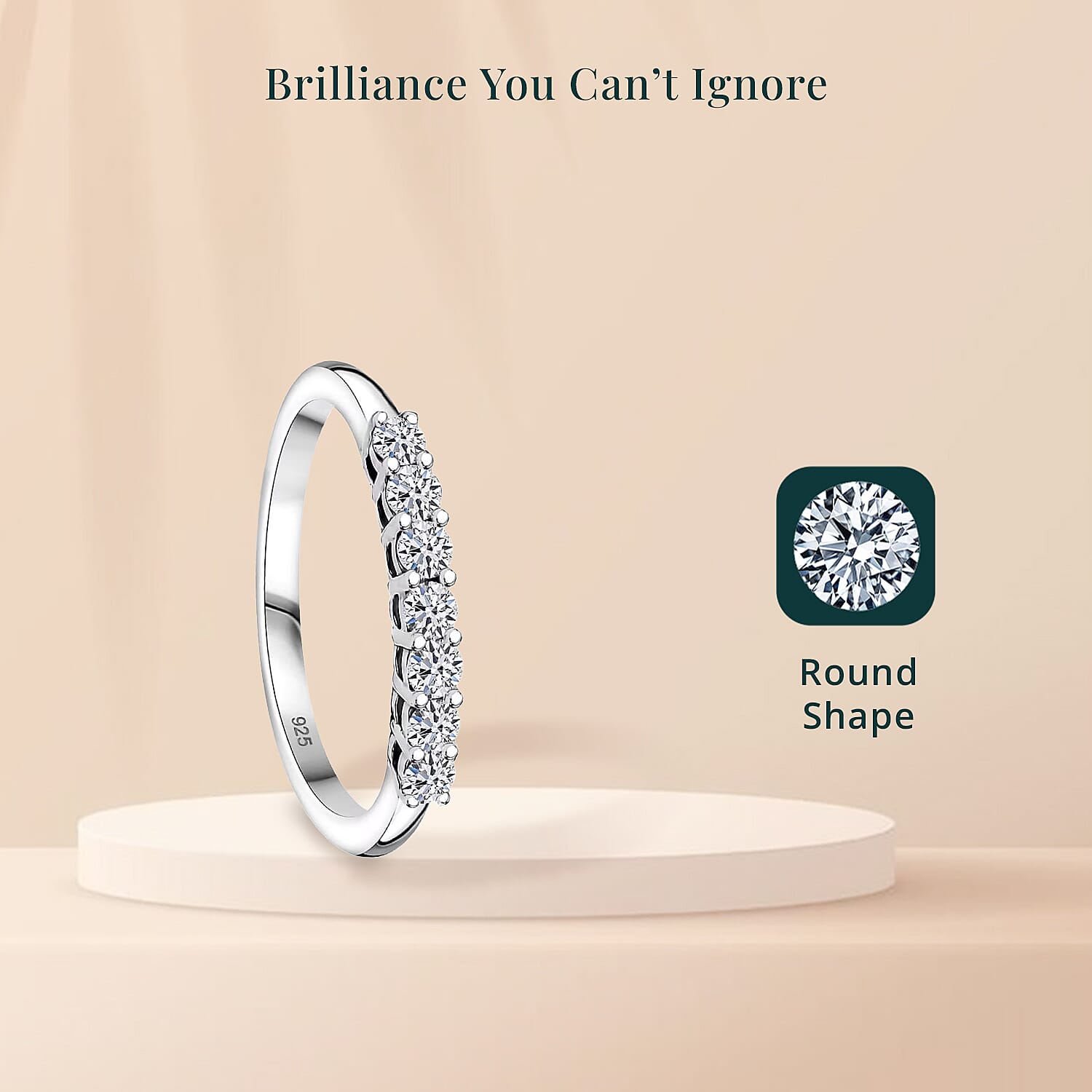 Luxuriant Lab Grown Diamond G-H SI 0.25 ctw Band Ring in Rhodium Over Sterling Silver (Size 10.0) (Del. In 10-12 Days)