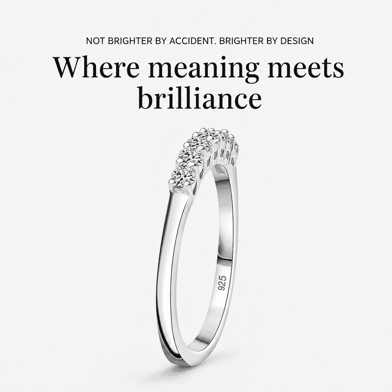 Luxuriant Lab Grown Diamond G-H SI 0.25 ctw Band Ring in Rhodium Over Sterling Silver (Size 5.0)