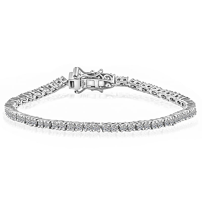 Luxuriant Lab Grown Diamond E-F VS 3.00 ctw Tennis Bracelet in 10K White Gold (6.50 In) (Del. in 10-15 Days)