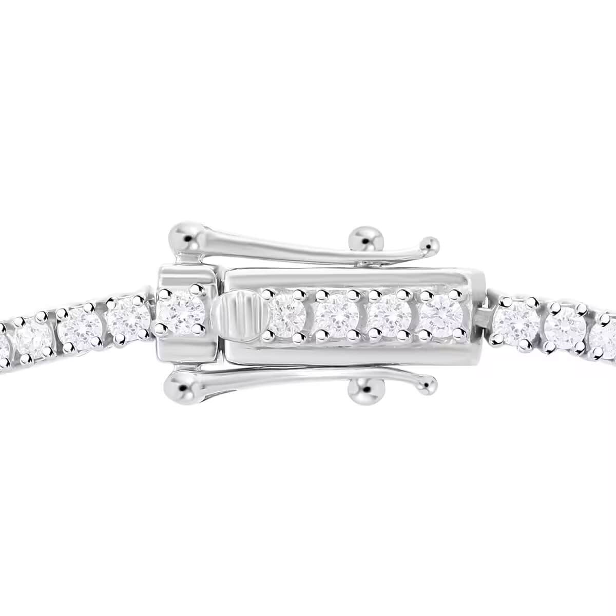 10K White Gold Luxuriant Lab Grown Diamond (E-F VS) Tennis Bracelet (6.50 In) (Del. in 10-15 Days) 3.00 ctw image number 3