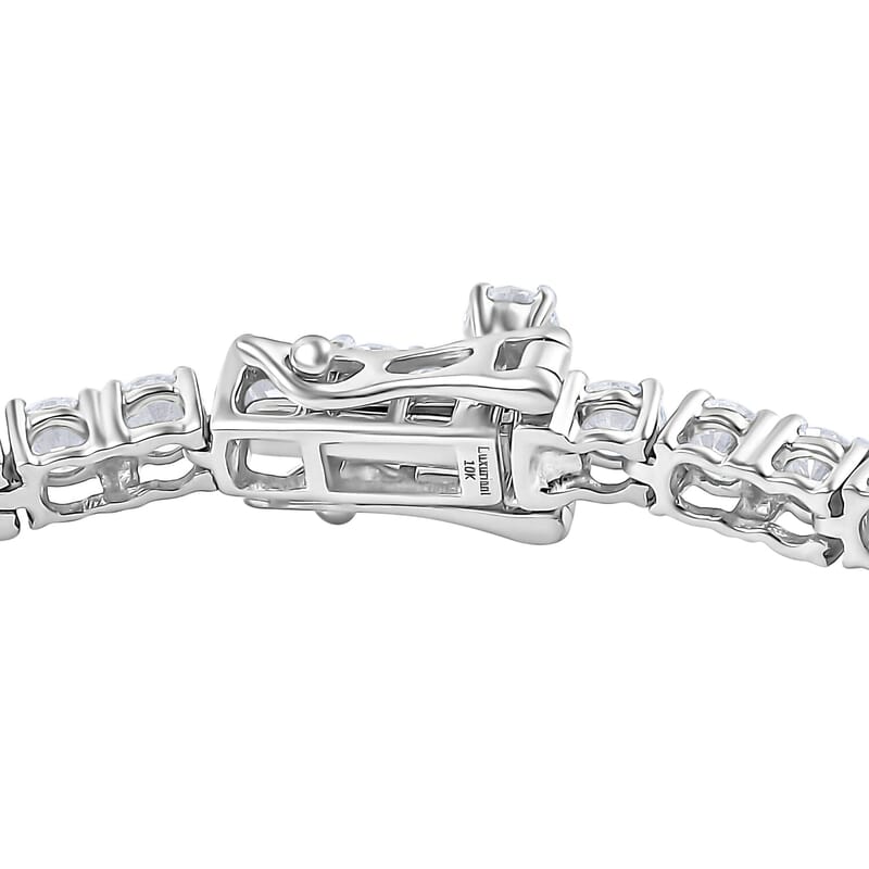 Luxuriant Lab Grown Diamond E-F VS 3.00 ctw Tennis Bracelet in 10K White Gold (6.50 In) (Del. in 10-15 Days)