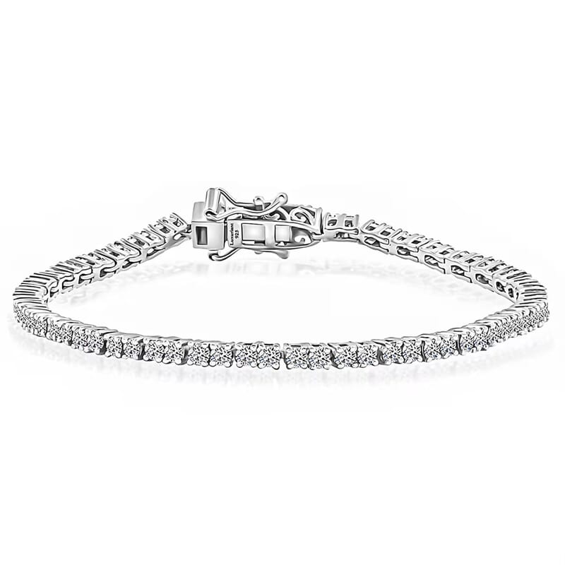 Luxuriant Lab Grown Diamond E-F VS 3.00 ctw Tennis Bracelet in 14K White Gold (6.50 In) (Del. in 10-15 Days)