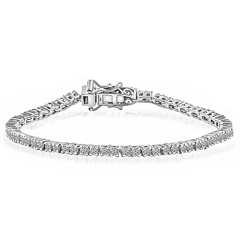 Luxuriant Lab Grown Diamond E-F VS 3.00 ctw Tennis Bracelet in 14K White Gold (6.50 In) (Del. in 10-15 Days)
