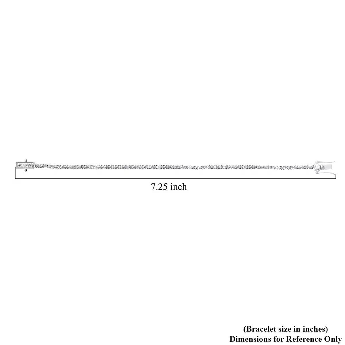 14K White Gold Luxuriant Lab Grown Diamond (E-F VS) Tennis Bracelet (6.50 In) (Del. in 10-15 Days) 3.00 ctw image number 6