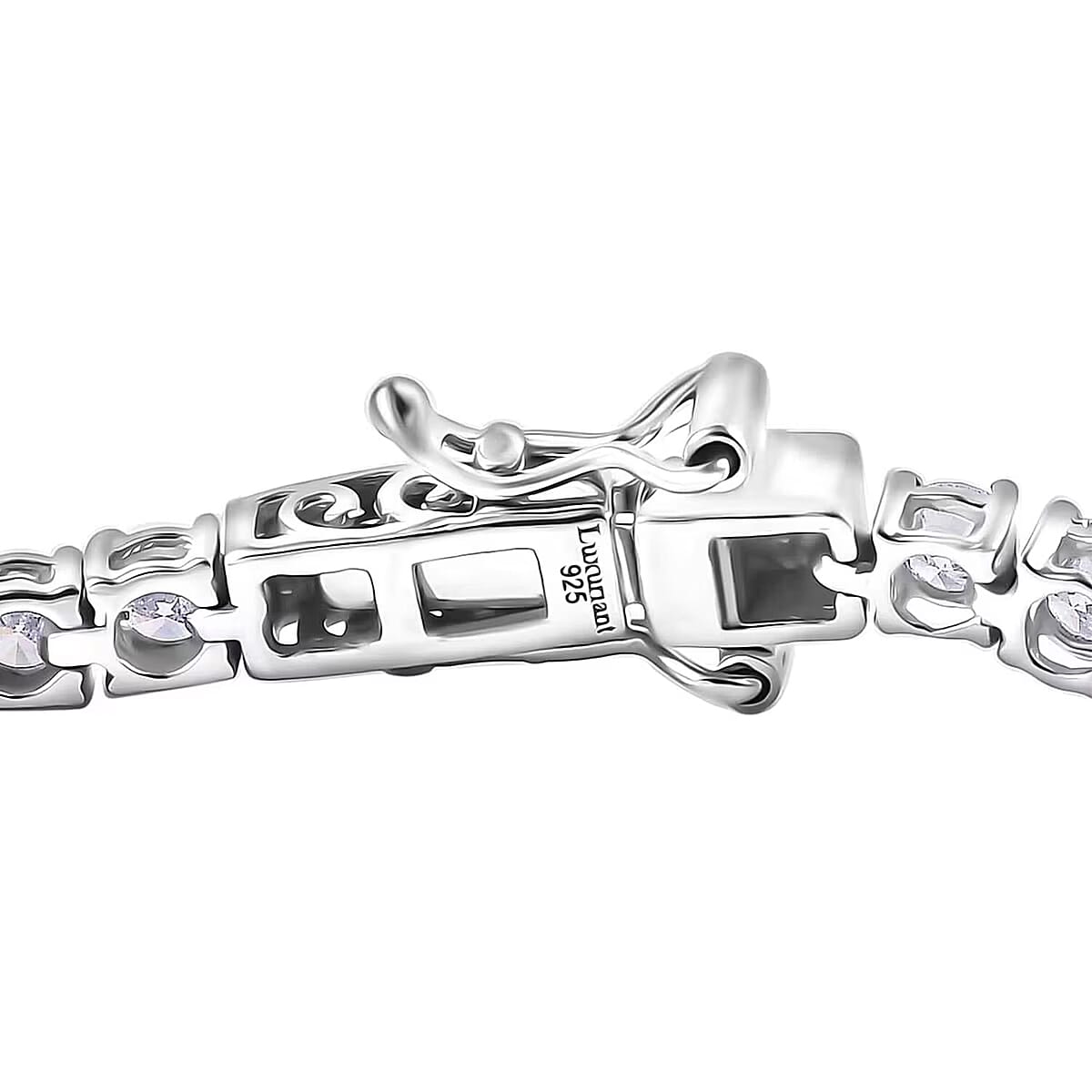 Luxuriant Lab Grown Diamond E-F VS 7.00 ctw Tennis Bracelet in Rhodium Over Sterling Silver (6.50 In) image number 7
