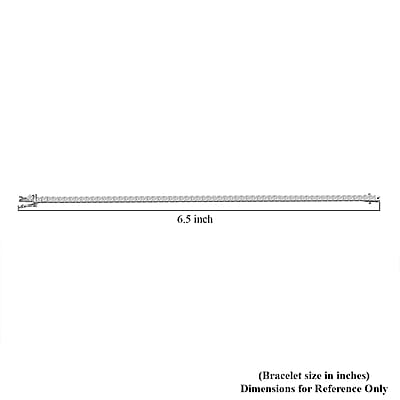 Luxuriant Lab Grown Diamond E-F VS 7.00 ctw Tennis Bracelet in 10K White Gold (6.50 In) (Del. in 10-15 Days)