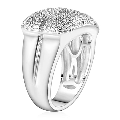 Karis Diamond Accent Fancy Ring in Platinum Bond (Size 10.0)