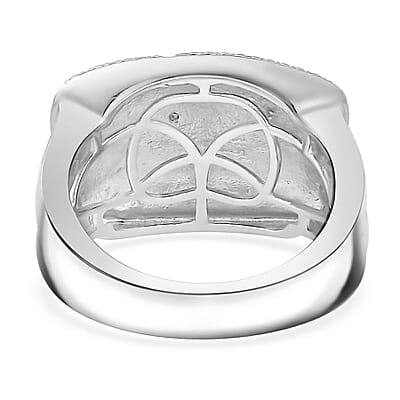 Karis Diamond Accent Fancy Ring in Platinum Bond (Size 10.0)