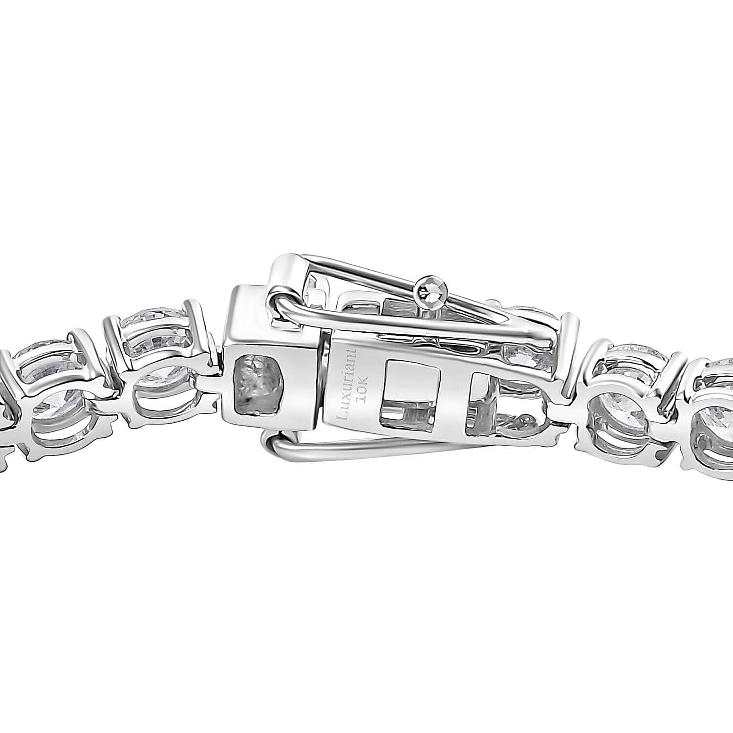 Luxuriant Lab Grown Diamond E-F VS 10.00 ctw Tennis Bracelet in 10K White Gold (6.50 In) (Del. in 10-15 Days)