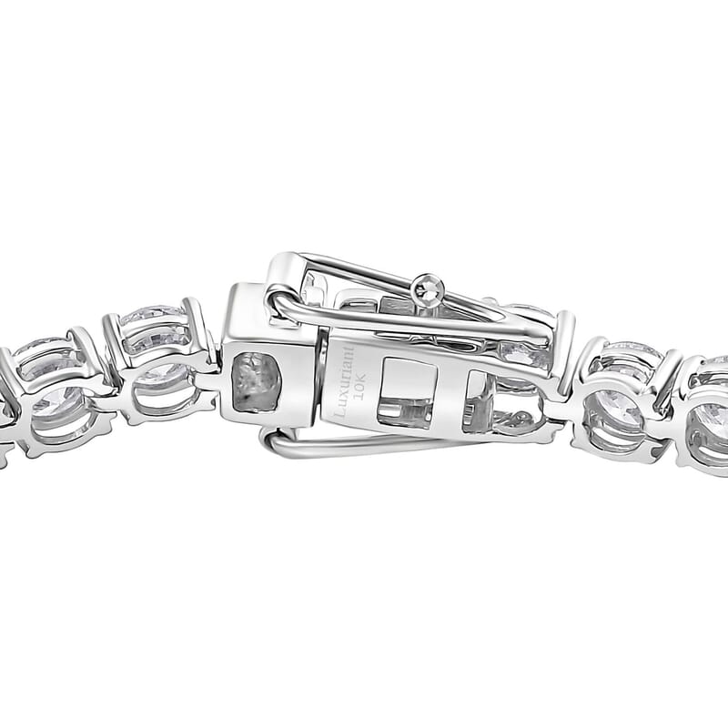 Luxuriant Lab Grown Diamond E-F VS 10.00 ctw Tennis Bracelet in 10K White Gold (6.50 In) (Del. in 10-15 Days)