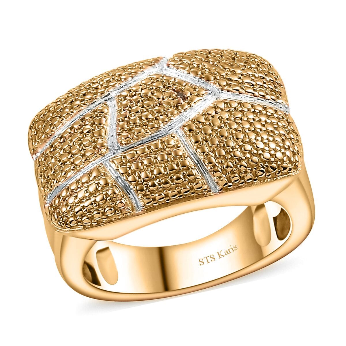 Karis Yellow Diamond Fancy Ring in 18K Yellow Gold Plated (Size 6.0) image number 0