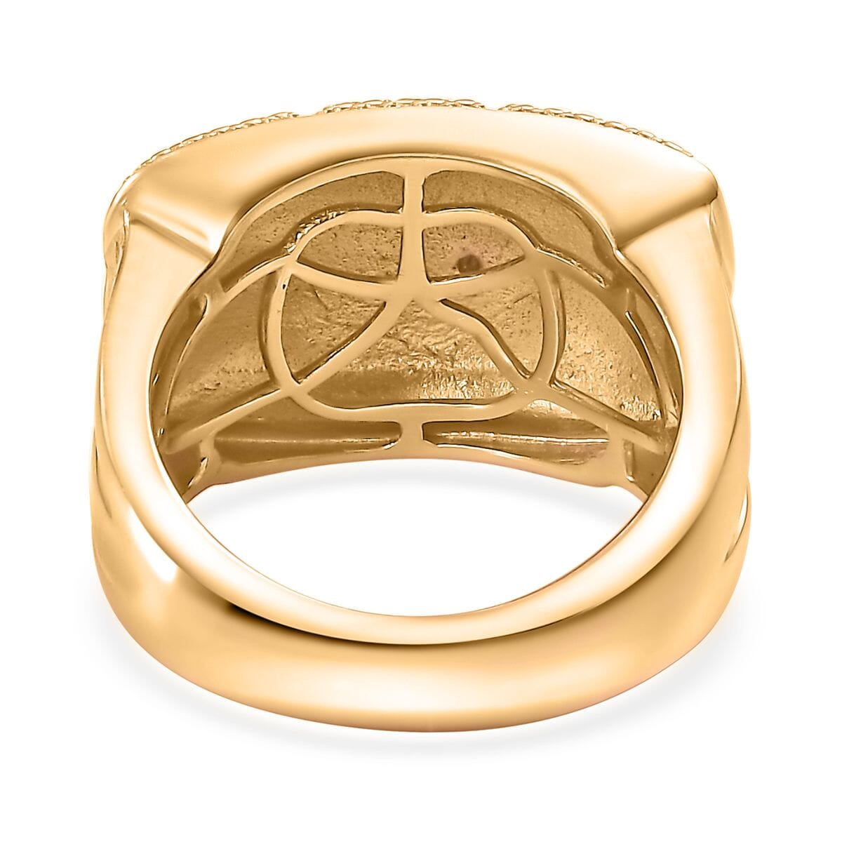 Karis Yellow Diamond Fancy Ring in 18K Yellow Gold Plated (Size 9.0) image number 4