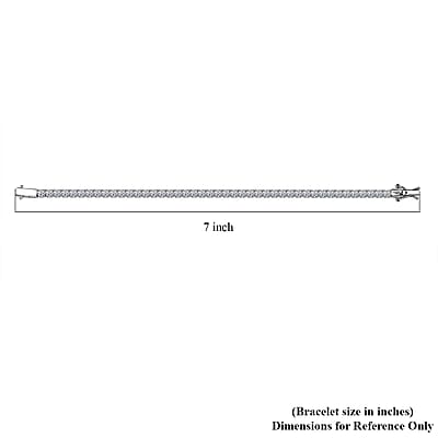 Luxuriant Lab Grown Diamond E-F VS 6.40 ctw Tennis Bracelet in 14K White Gold (6.50 In) 8.30 Grams