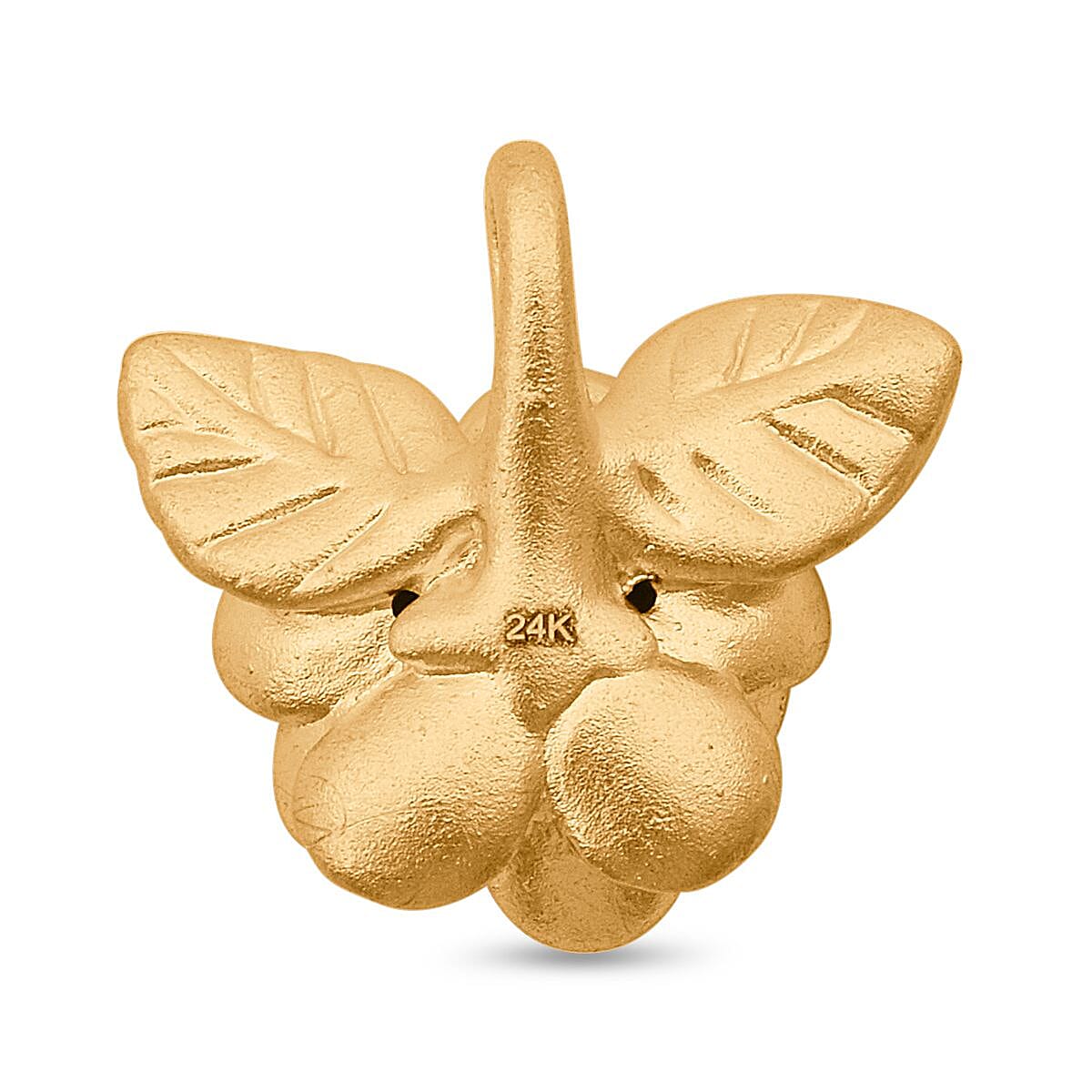 Flower Pendant without Chain in 24K Yellow Gold 1.0 Grams