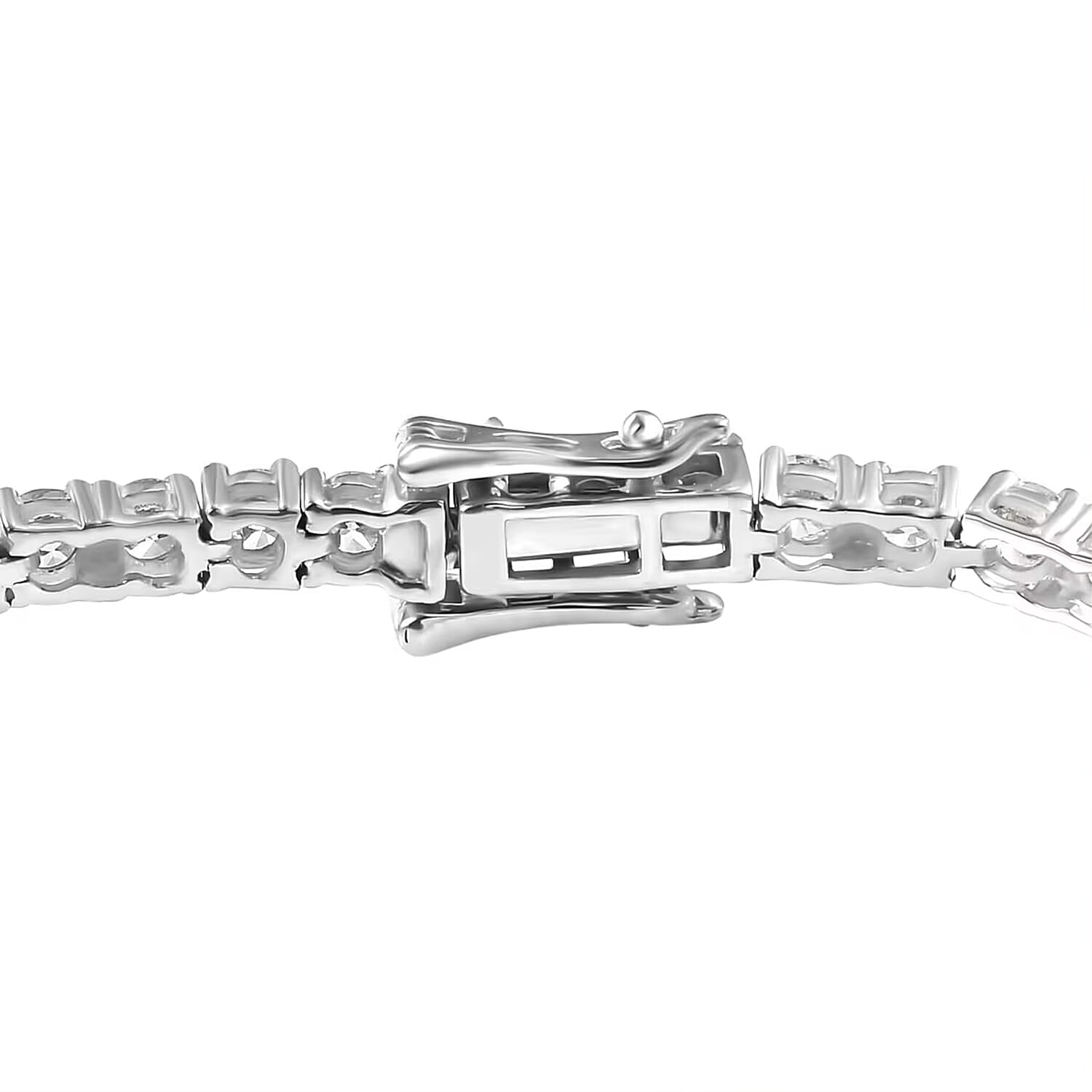 Luxuriant Lab Grown Diamond E-F VS 10.00 ctw Tennis Bracelet in 14K White Gold (6.50 In) (Del. in 10-15 Days)