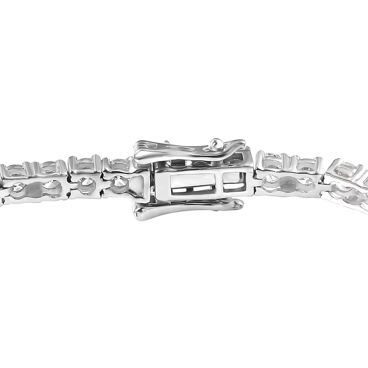 14K White Gold Luxuriant Lab Grown Diamond (E-F, VS) Tennis Bracelet (8.00 In) (Del. in 10-15 Days) 10.00 ctw image number 6
