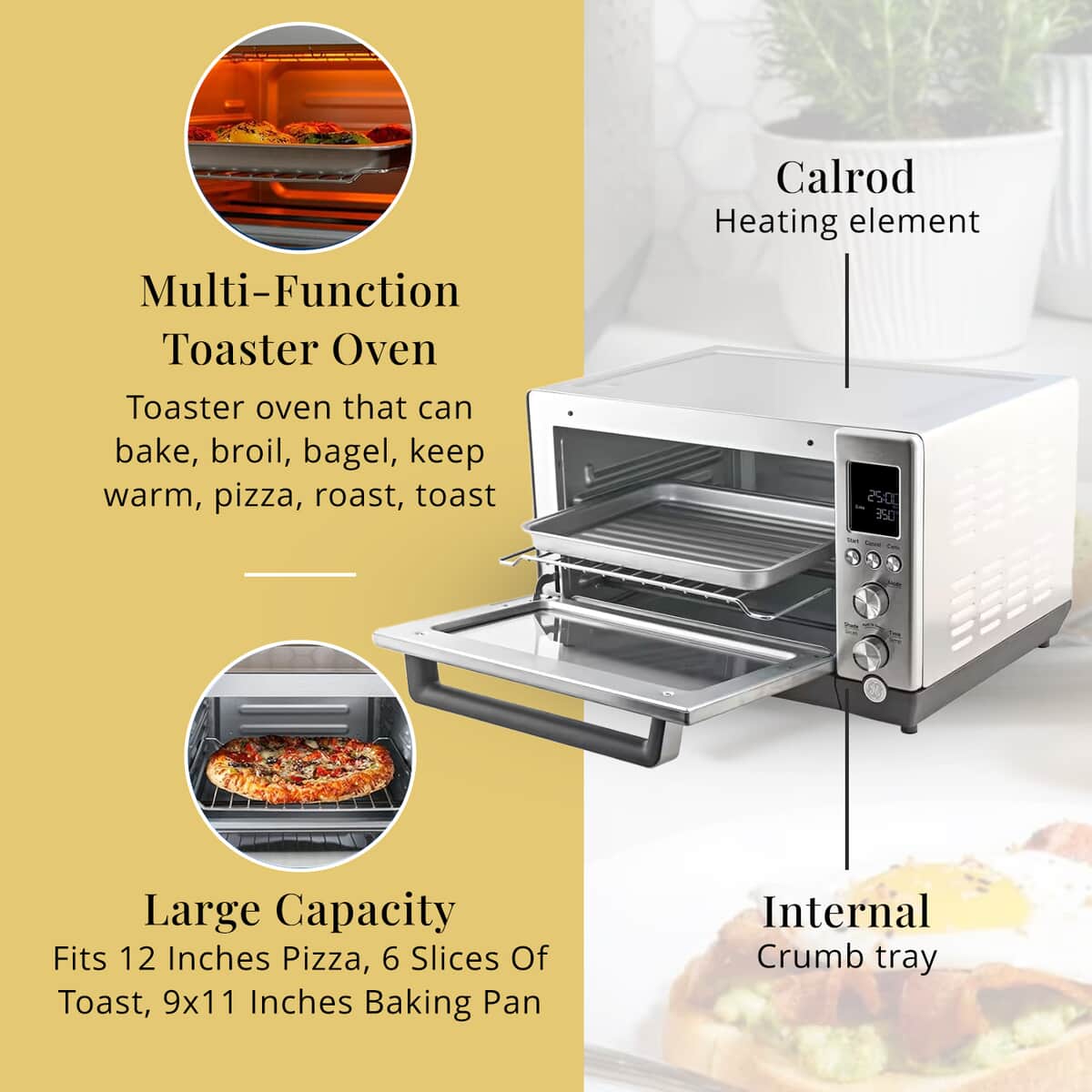 CLOSEOUT GE Calrod Convection Oven with 6-Slice Toaster  image number 3