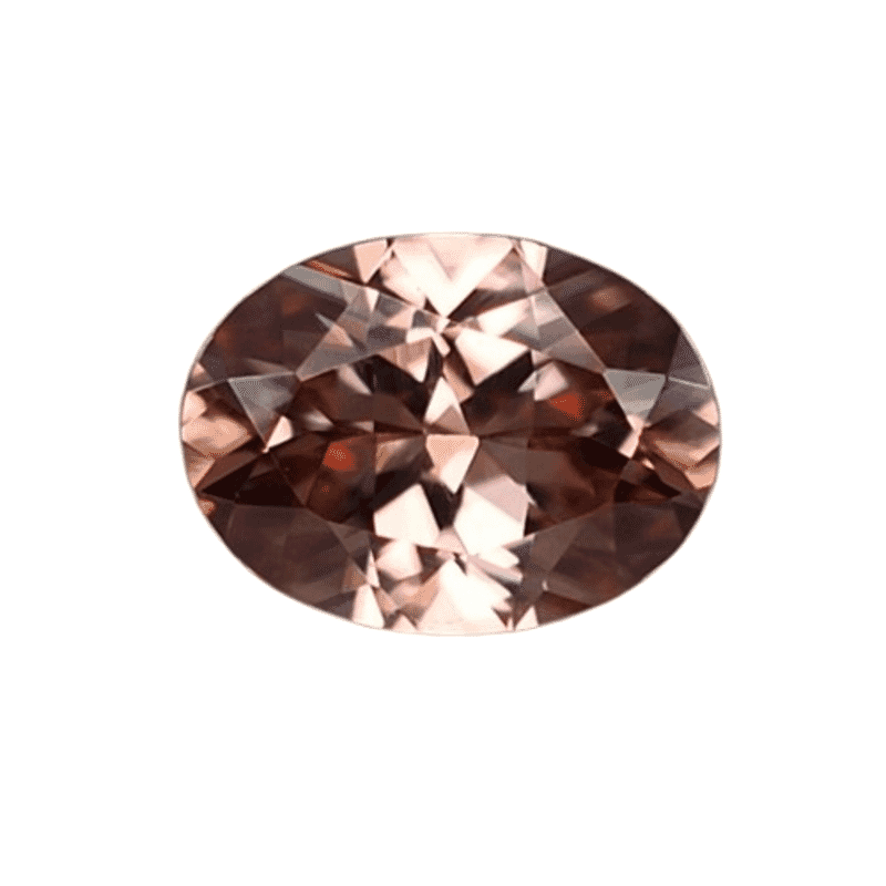 AAAA Mocha Zircon (Oval 8x6 mm) 1.50 ctw