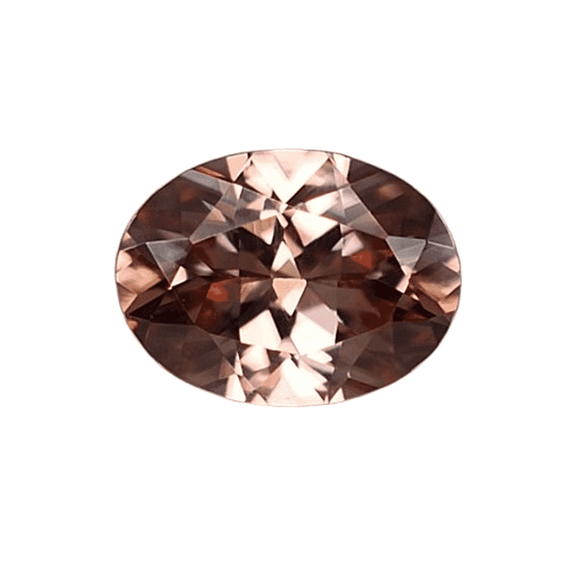 AAAA Mocha Zircon (Oval 8x6 mm) 1.50 ctw