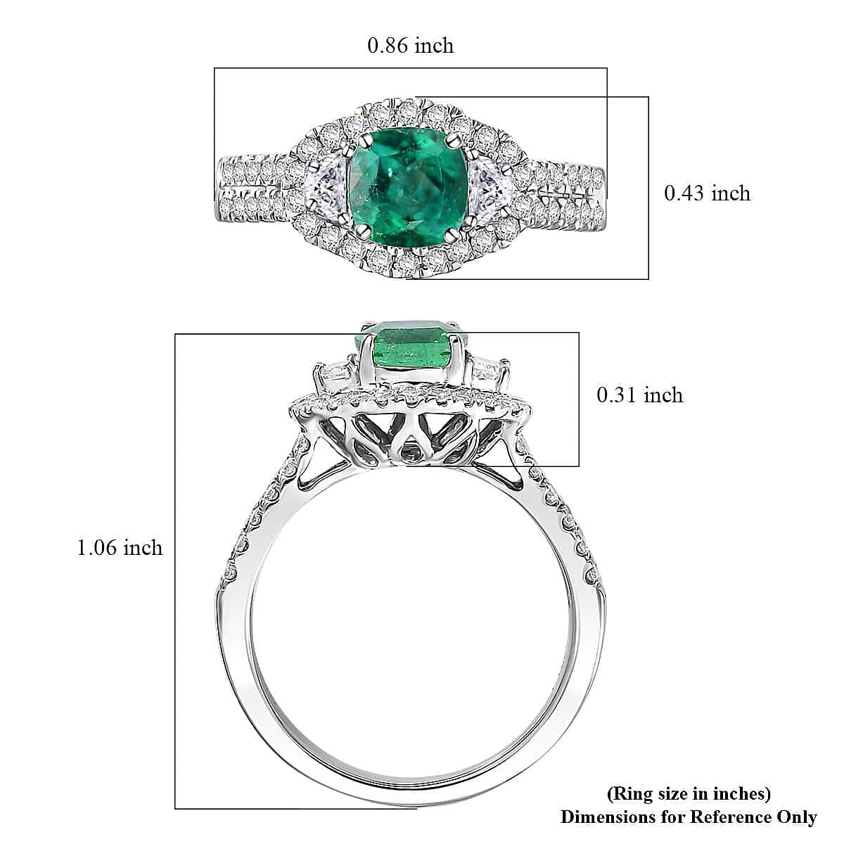 Rhapsody AAAA Paraiba Tourmaline and E-F VS Diamond 2.00 ctw Ring in 950 Platinum (Size 7.0) 7.12 Grams