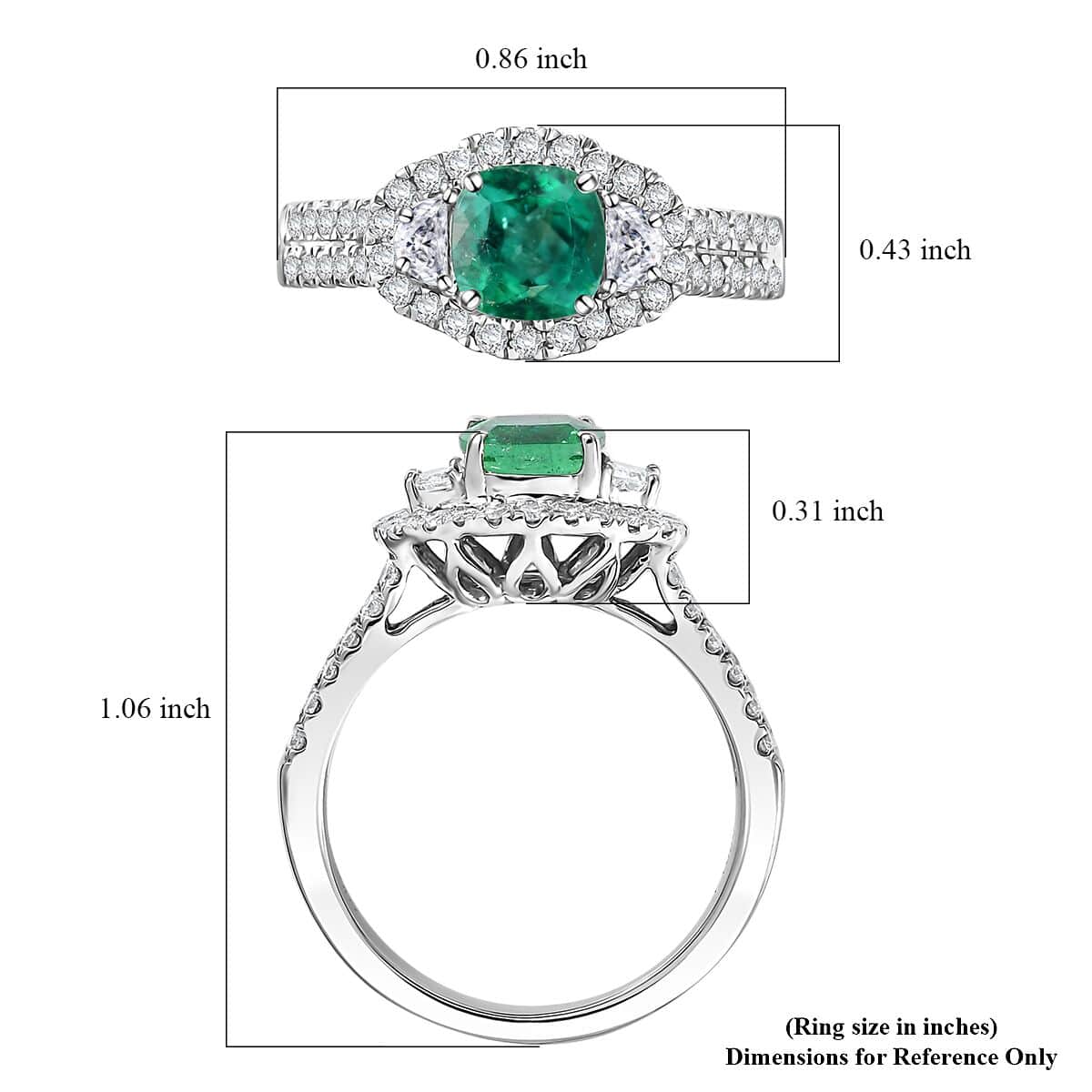 Rhapsody AAAA Paraiba Tourmaline and E-F VS Diamond 2.00 ctw Ring in 950 Platinum (Size 7.0) 7.12 Grams image number 5