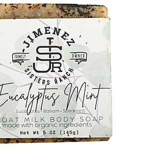 Jimenez Sisters Ranch Goat Milk Body Soap- Eucalyptus Mint (5oz)