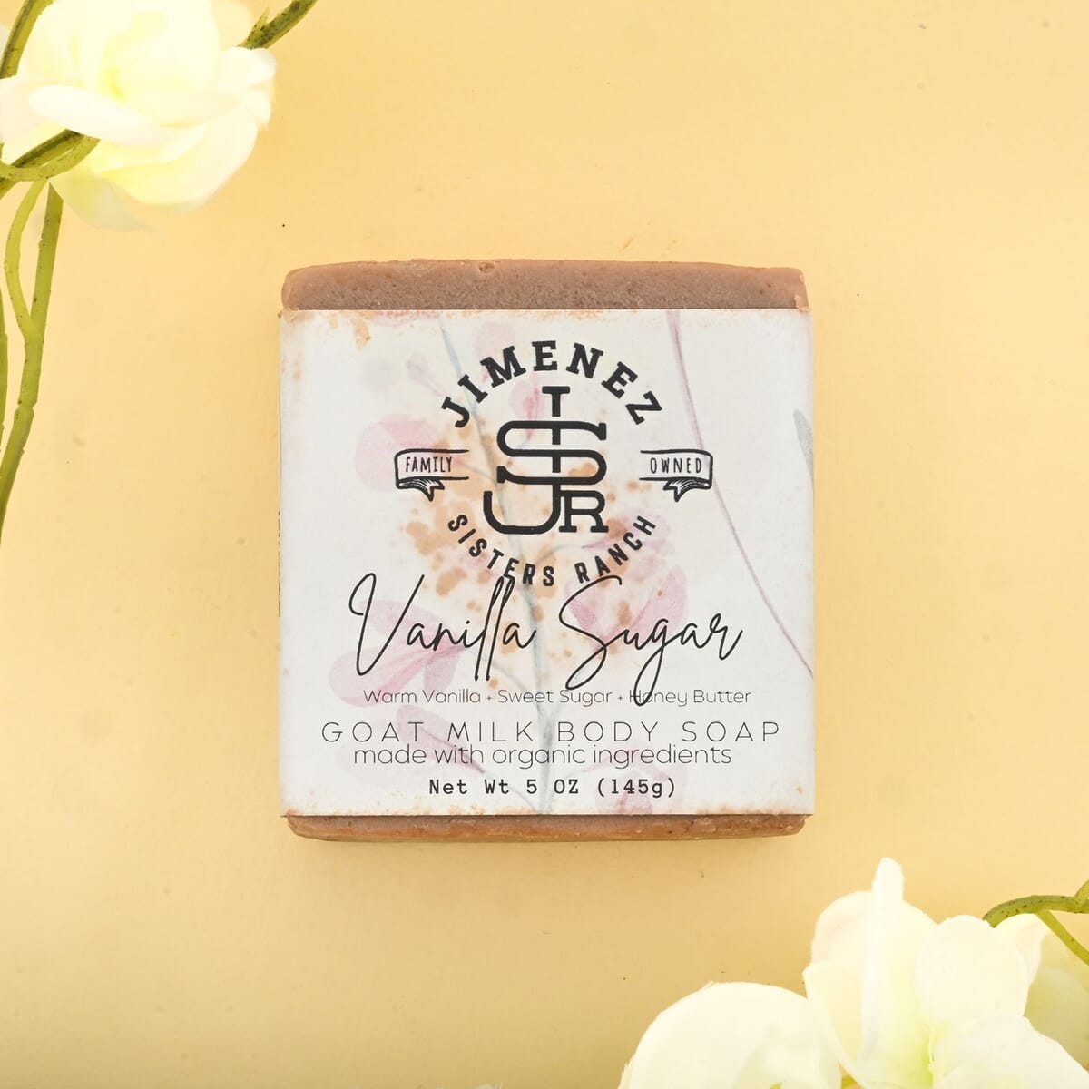Jimenez Sisters Ranch Goat Milk Body Soap- Vanilla Sugar (5oz) image number 1