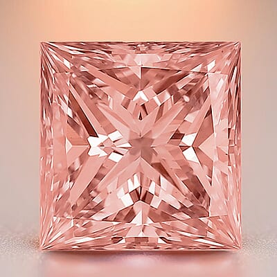 IGI Certified Luxuriant Lab Grown Pink Diamond (VS2) (Emerald Mix mm) 1.00 ctw
