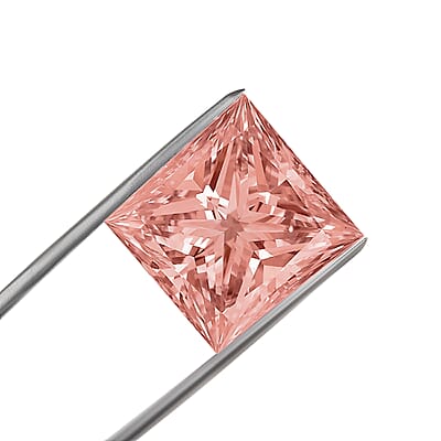 IGI Certified Luxuriant Lab Grown Pink Diamond (VS2) (Emerald Mix mm) 1.00 ctw