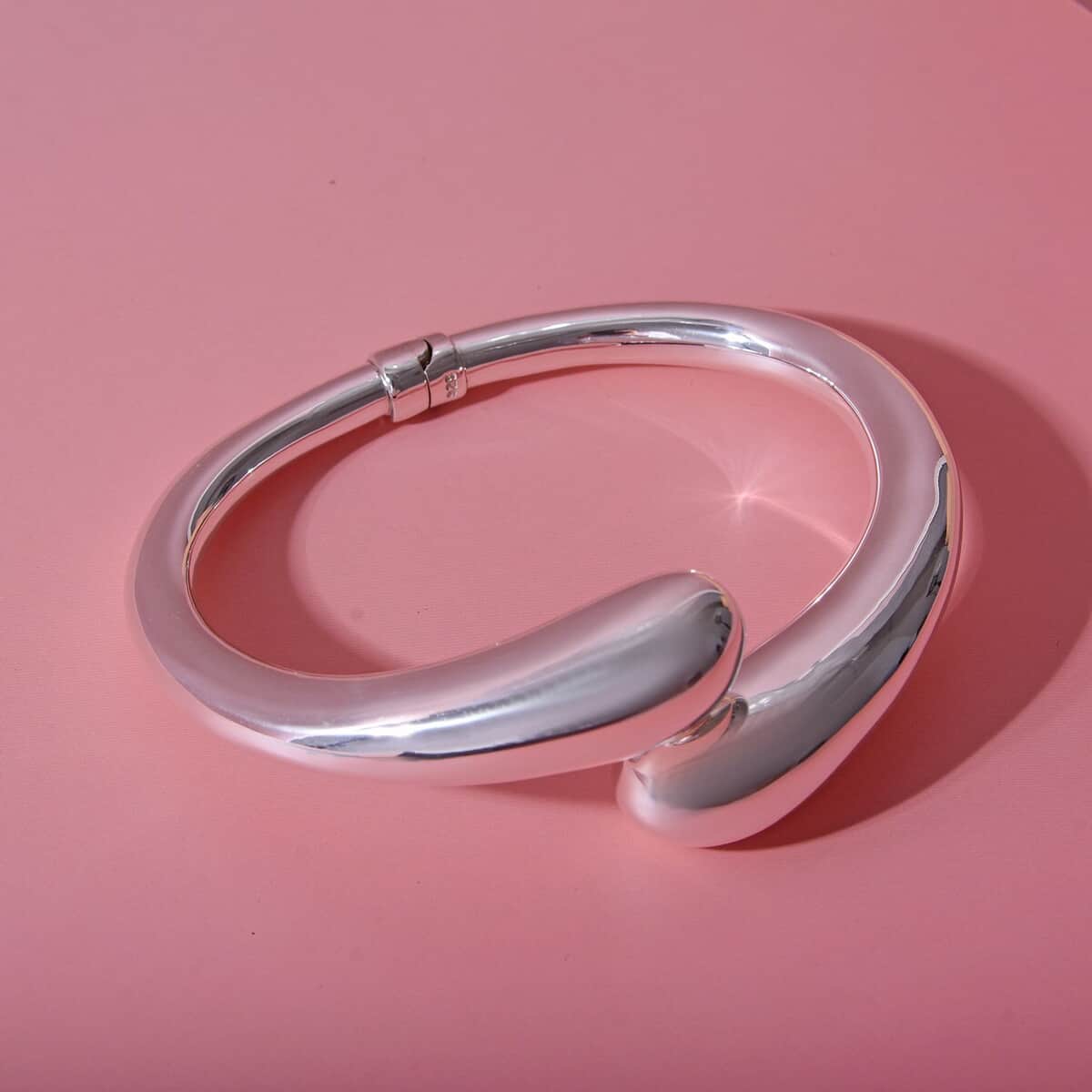 Openable Bangle Bracelet in Sterling Silver (7.25 In) 19 Grams image number 1