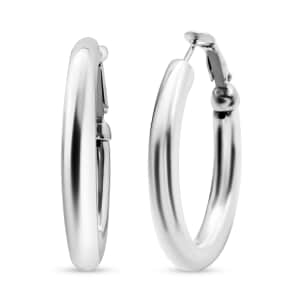 Hoop Earrings in Sterling Silver 7 Grams