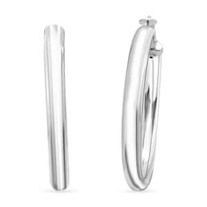 Hoop Earrings in Sterling Silver 10.50 Grams