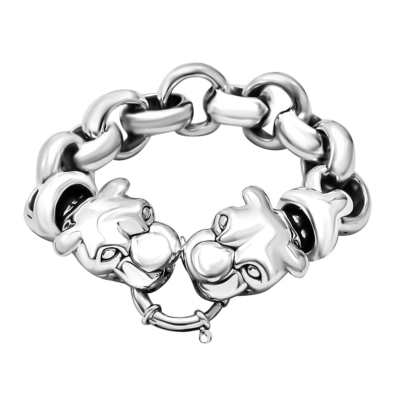 Sterling Silver Link Bracelet (6.50 In) 24.35 Grams