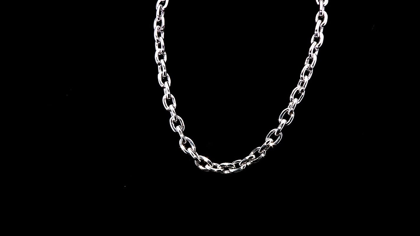 Sterling Silver Cable Chain Necklace 20 Inches 44.5 Grams