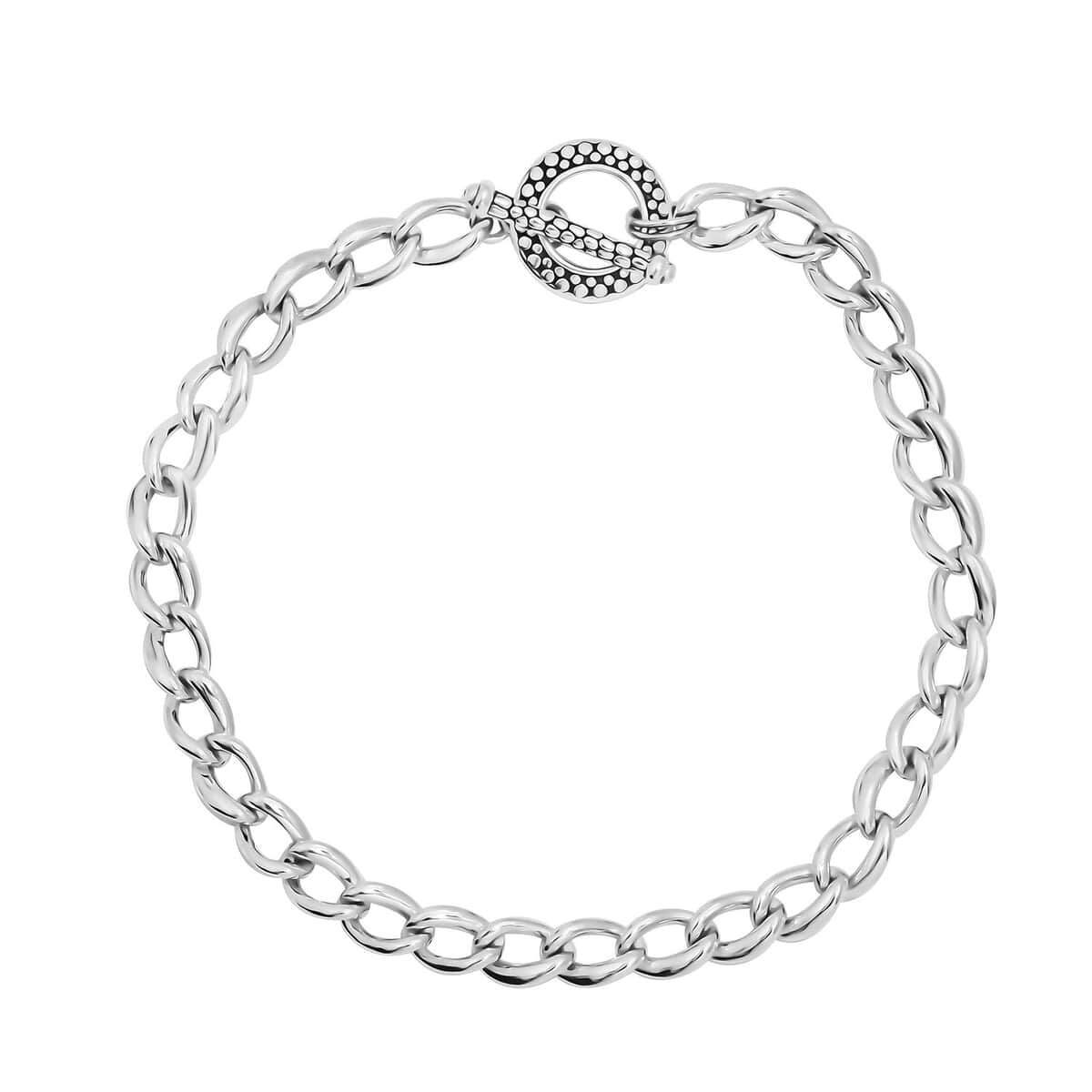 Wave Loop Necklace in Sterling Silver 20 Inches 49.45 Grams image number 0