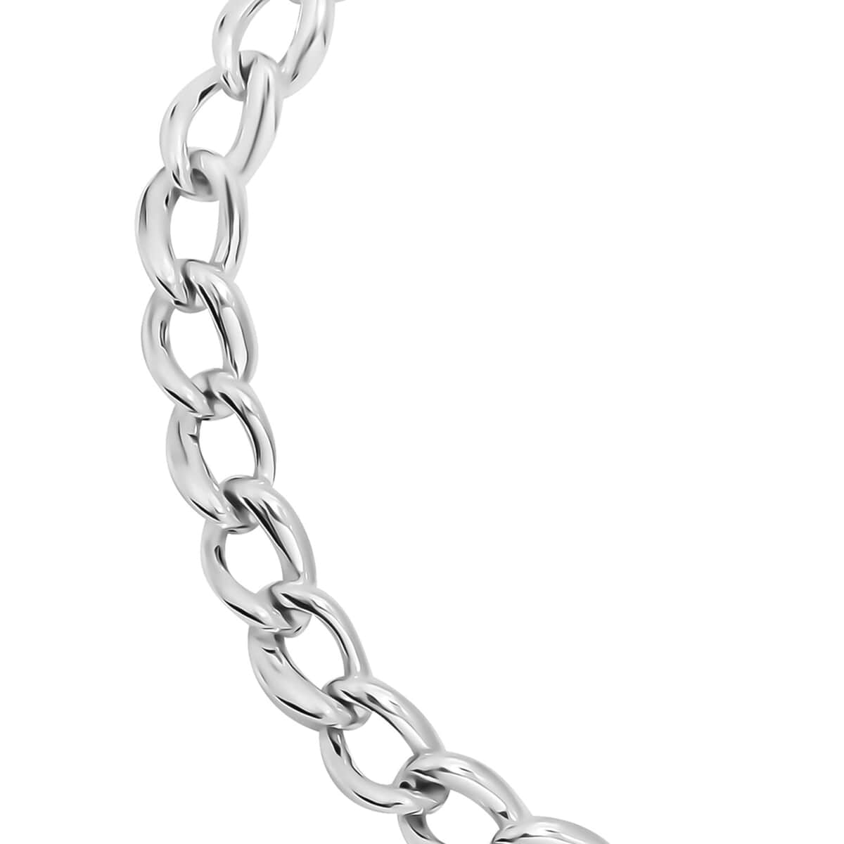 Wave Loop Necklace in Sterling Silver 20 Inches 49.45 Grams image number 2