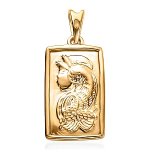 D'Joy Dragon Pendant without Chain in 18K Yellow Gold Over Sterling Silver 2.25 Grams