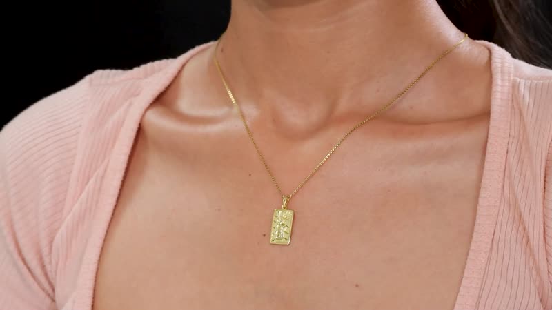 18K Yellow Gold Over Sterling Silver Fancy Pendant 2.05 Grams