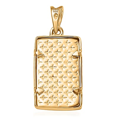 D'Joy Statue of Liberty Pendant without Chain in 18K Yellow Gold Over Sterling Silver 2.05 Grams