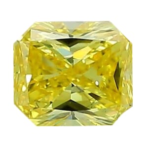 IGI Certified Luxuriant Lab Grown Yellow Diamond (VS2) (Sqr Cush) 1.00 ctw