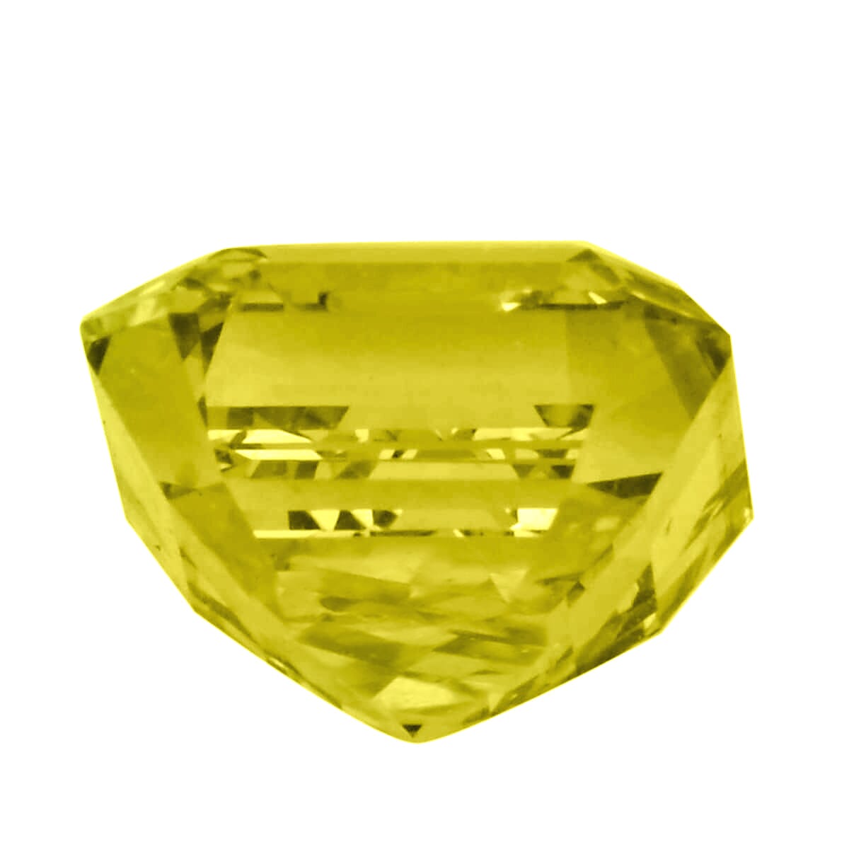 Doorbuster IGI Certified Luxuriant Lab Grown Yellow Diamond (VS2) (Sqr Cush) 1.00 ctw image number 2
