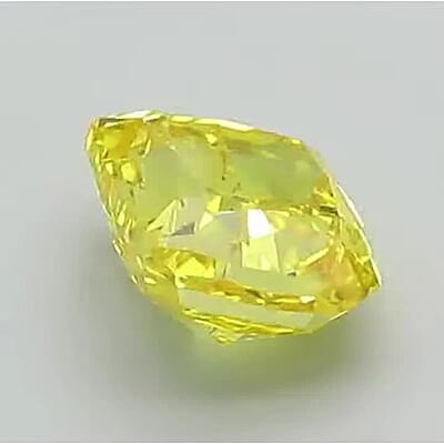 IGI Certified Luxuriant Lab Grown Yellow Diamond (VS2) (Cush) 4.00 ctw